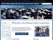 Tablet Screenshot of alumni.newhaven.edu