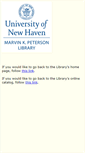 Mobile Screenshot of library.newhaven.edu